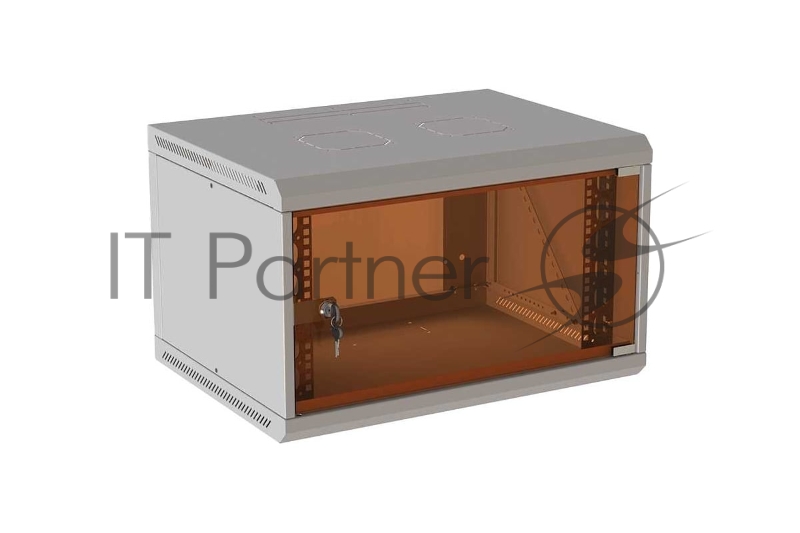 Шкаф коммутационный Suprlan (05-1206) настенный 12U 600x600 мм пер. дв. стекл направл. под закл. гайки 70 кг RAL 7035 535 мм 26.22 кг 620 мм