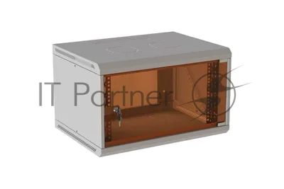Шкаф коммутационный Suprlan (05-1206) настенный 12U 600x600 мм пер. дв. стекл направл. под закл. гайки 70 кг RAL 7035 535 мм 26.22 кг 620 мм