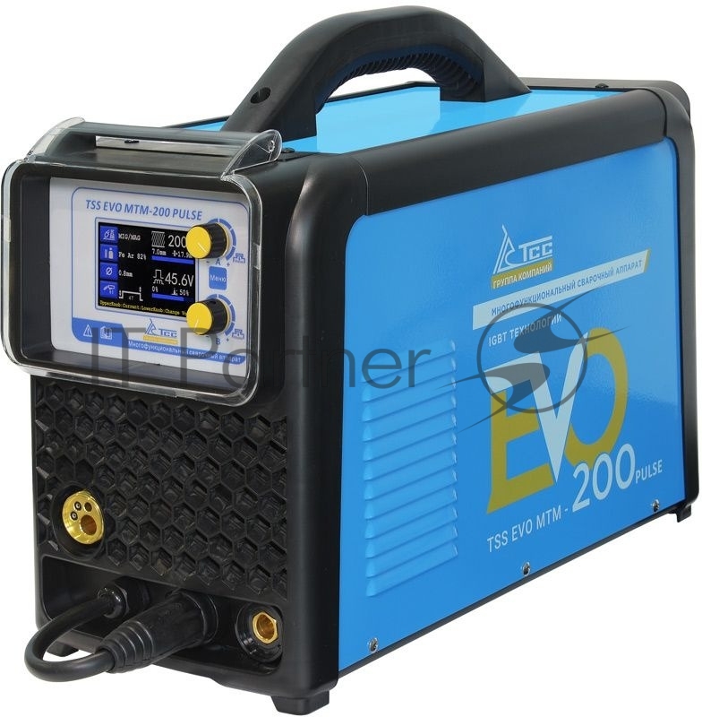 Сварочный полуавтомат ТСС EVO MTM-200 PULSE, инвертор MMA/TIG/MIG 5.04кВт