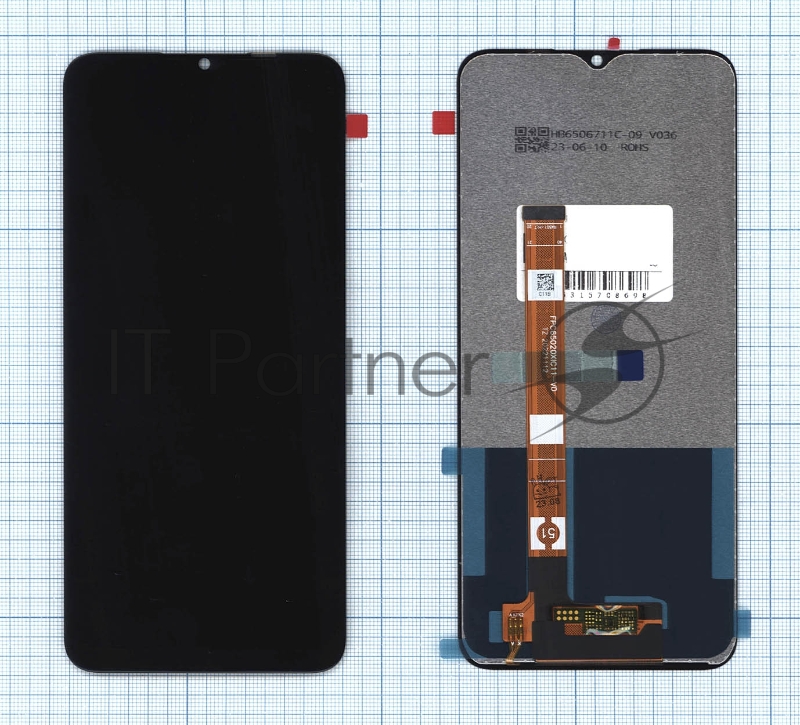 Дисплей (модуль) для Realme C11 в сборе с тачскрином (tft) черный