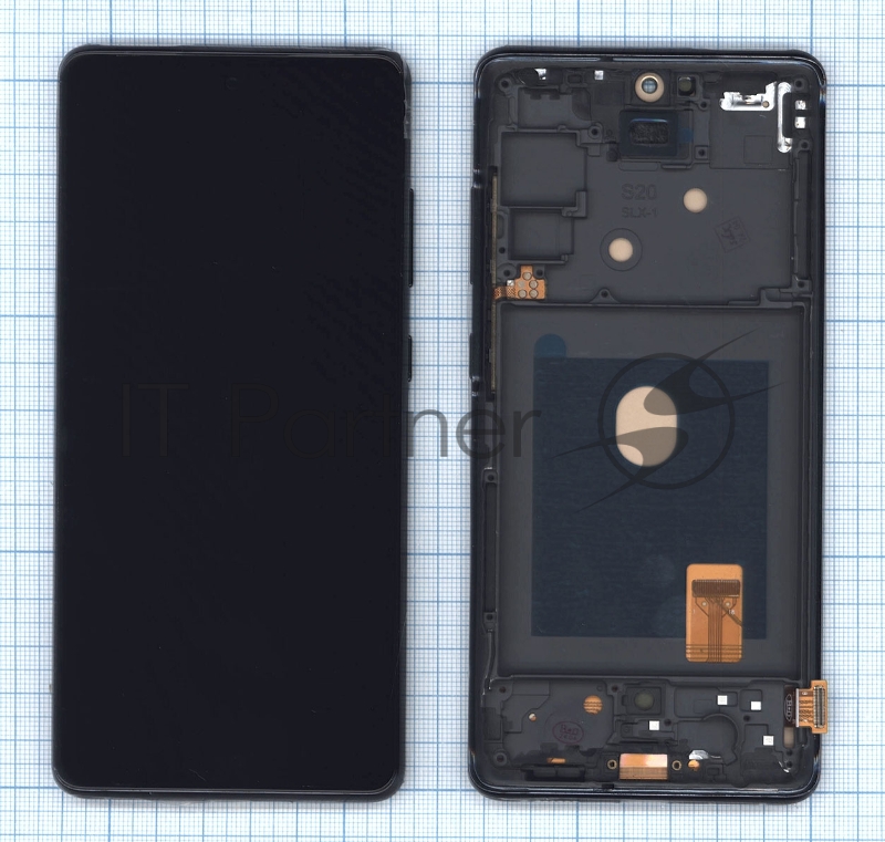 Дисплей для Samsung Galaxy S20 FE SM-G780F в сборе с тачскрином OLED синий