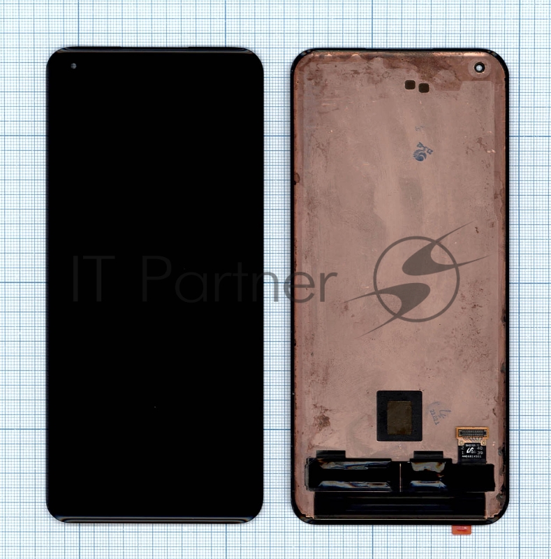 Дисплей для Xiaomi Mi 11 в сборе с тачскрином черный (refurbished)