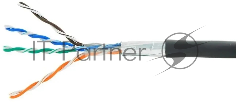 Кабель Cablexpert FPC-5051E-4-CU, FTP indoor 4x2x0.51, медный, кат.5e, однож., 305м, box, серый