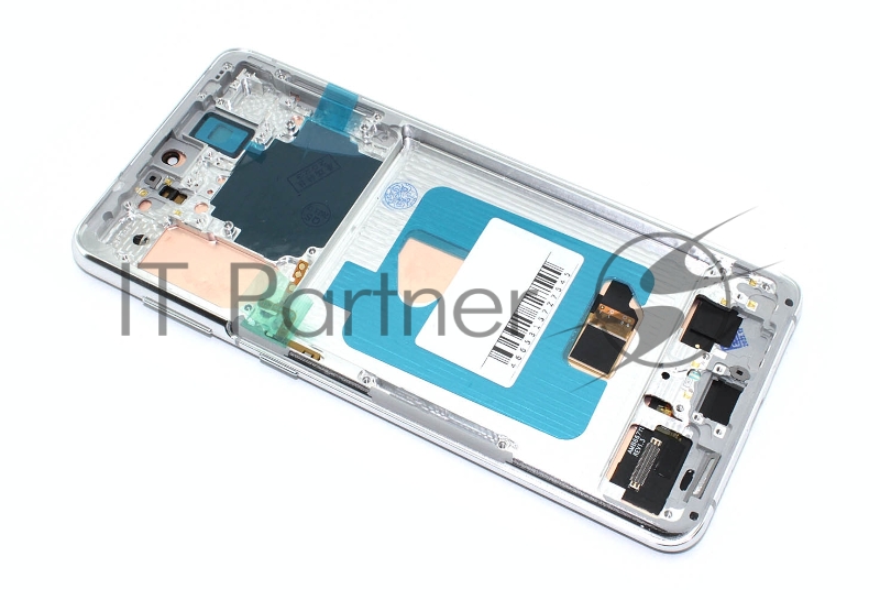 Дисплей для Samsung Galaxy S21 Plus 5G SM-G996B в сборе с тачскрином и рамкой (OLED) серебро