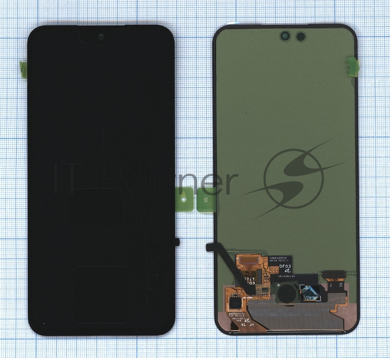Дисплей для Samsung Galaxy S23 FE 5G SM-S711B в сборе с тачскрином без рамки ServicePack GH82-32856A