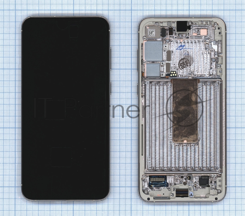 Дисплей для Samsung Galaxy S23 Plus 5G S916B в сборе с тачскрином ServicePack бежевый GH82-30476B