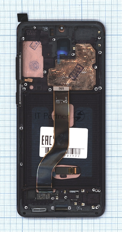 Дисплей (модуль) для Samsung Galaxy S20 Plus G985F в сборе с тачскрином и рамкой (OLED) черный