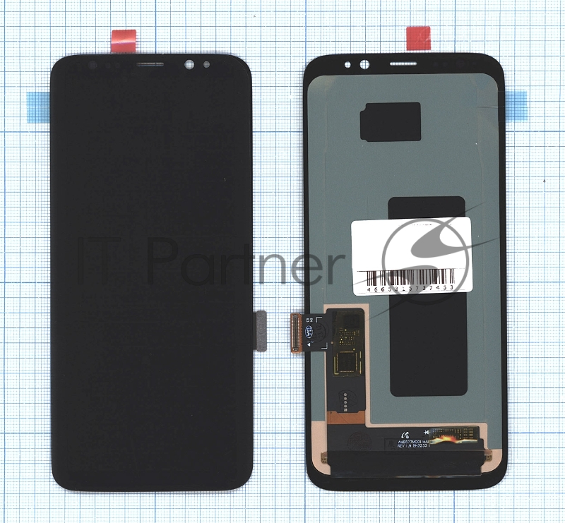 Дисплей (модуль) для Samsung Galaxy S8 SM-G950F в сборе с тачскрином (OLED) серебро
