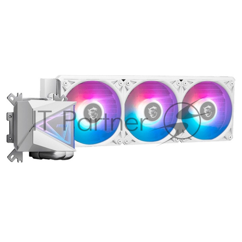 Жидкостная система охлаждения MSI MAG CORELIQUID I360 белый 3x ARGb Gen2 Fan, ARGb Gen2 Block, Color Box