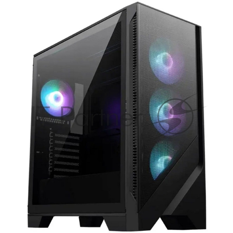 Корпус MSI MAG FORGE 320R Airflow, Midi-Tower, чёрный, 4 x 120 мм