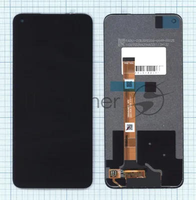 Дисплей (модуль) для OPPO A54 5G в сборе с тачскрином черный