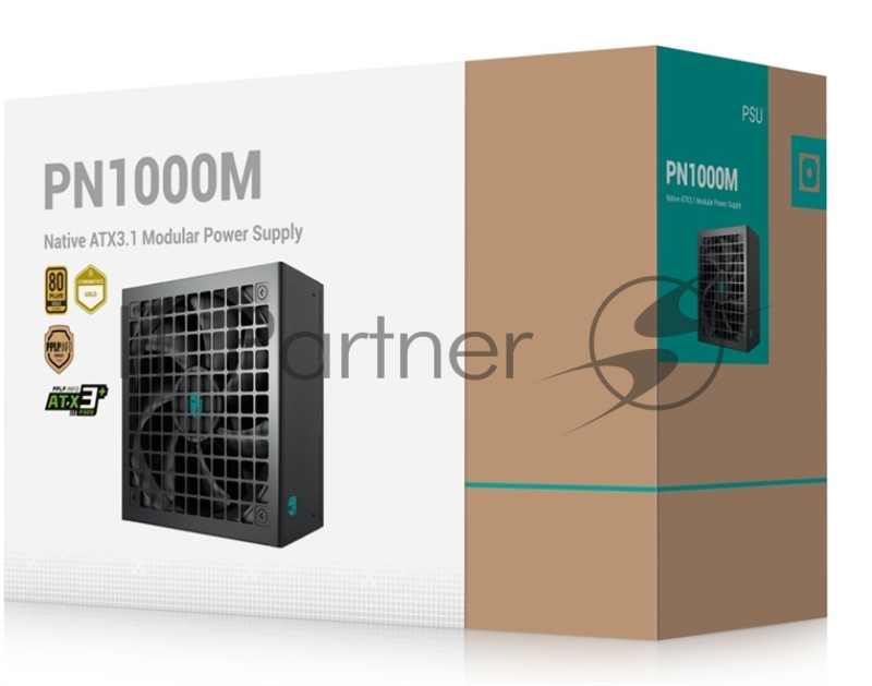 Блок питания Deepcool/GamerStorm PN1000M, 1000Вт, 80 PLUS Gold, 135мм, модульный, черный