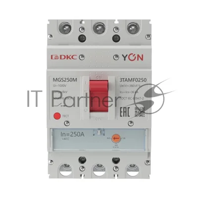 Выключатель автоматический MGS250 3P 200-250A 25kA YON MGS250M-3TAMF0250