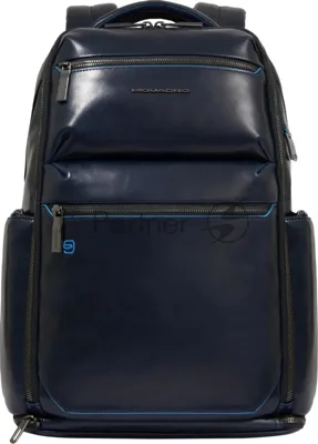 Рюкзак для ноутбука Piquadro Blue Square CA6592B2BM/BLU2, кожа, темно-синий