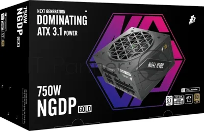 Блок питания 1STPLAYER ACK HA-750AC2, 750Вт, 80 PLUS Standart, черный