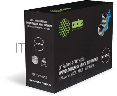 Картридж лазерный Cactus CSP-CF259X-MPSXL (CF259X) черный (20000 стр.) для HP LJ M304/M404/MFP M428