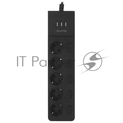Сетевой фильтр QUMO Power Bar PRO 6SP4U (P-0006), черный