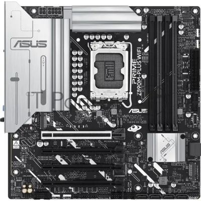 Материнская плата ASUS PRIME Z890M-PLUS WIFI, LGA1851, Intel Z890, 4xDDR5, 6xSATA, 3xM.2, 1xPCIe 5.0 x16, DisplayPort, HDMI, USB Type-C, 1x2.5Gb LAN, 3x3.5 мм, 7.1, microATX