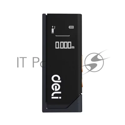 Лазерный дальномер Deli DL331150 Home Series черный; диапазон измерений 0,05~50м, точность измерения ±3мм, 370 мА·ч, OLED дисплей, Type-C, вес 48 грамм, эксклюзивный дизайн