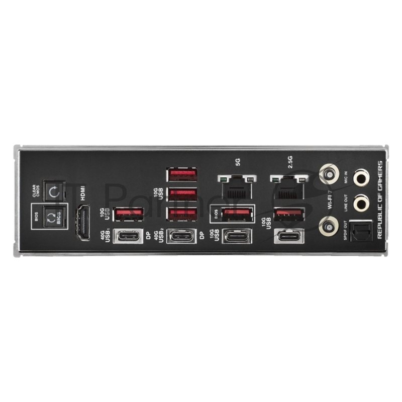 Материнская плата ASUS ROG CROSSHAIR X870E HERO, AM5, AMD X870E, 4xDDR5, 4xSATA, 5xM.2, 1xPCIe 5.0 x16, HDMI, USB Type-C, 2x5Gb LAN, Wi-Fi 7, Bluetooth, 2x3.5 мм, 7.1, ATX