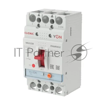 Выключатель автоматический в литом корпусе YON MGS125 3P 25.6-32А 18кА YON MGS125B-3TAMF0032