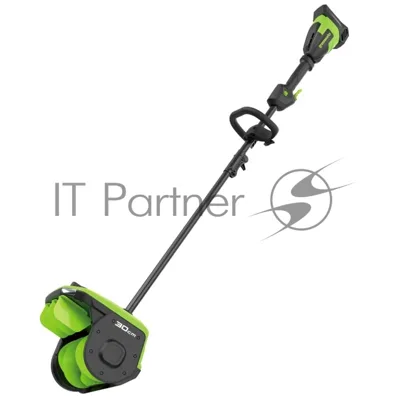 Снегоуборщик аккумуляторный GreenWorks 40V, 30 см, бесщеточный, с 1хАКБ 4 Ач и ЗУ (2603107UB)