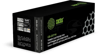 Картридж лазерный Cactus CS-C071H 071H черный (2500стр.) для Canon i-SENSYS LBP122dw/MF272dw/MF275dw