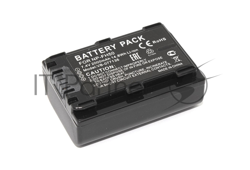 Аккумуляторная батарея для фото и видеокамеры Sony DCR-DVD (NP-FH50) 7,4V 2000mAh