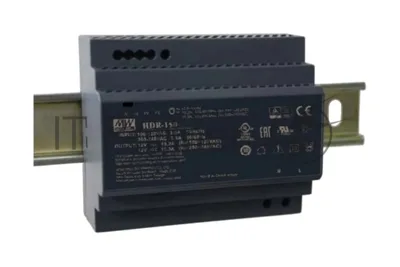 Блок питания AC-DC, 150Вт, вход 85-264 В AC 47-63Гц,120-370В DC, выход 24В,6.25А, рег. выхода 21.6-29В, в кожухе на DIN-рейку
