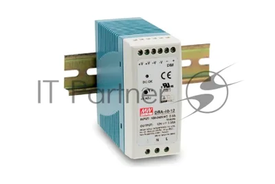 Блок питания AC-DC, 60Вт, на DIN рейку, вход 90-264В AC, 47-63Гц, 127-370В DC, выход 12В,5А, регулировка 12-15В, димминг 3 в 1, в кожухе