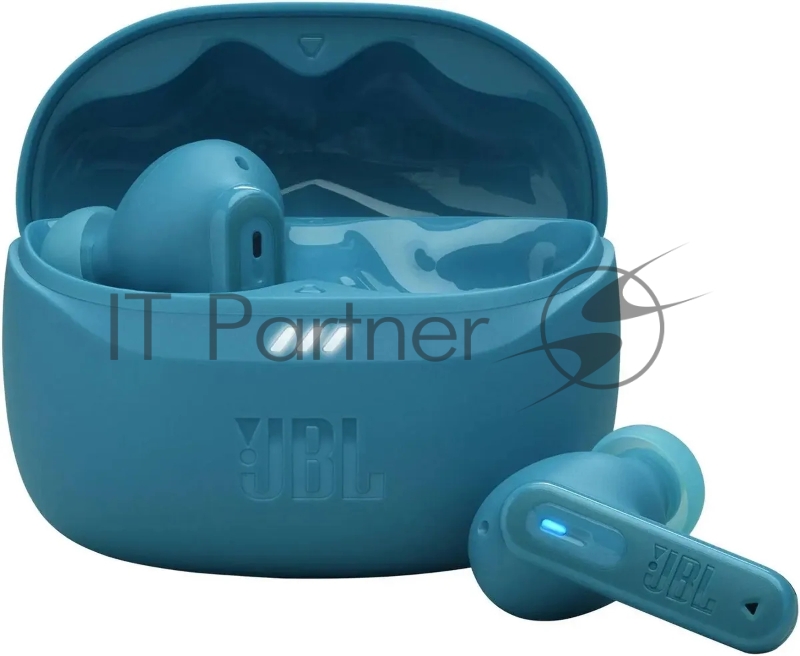 Наушники TWS JBL Tune Beam бирюзовый, внутриканальные, Bluetooth, активное шумоподавление, быстрая зарядка, до 12 ч