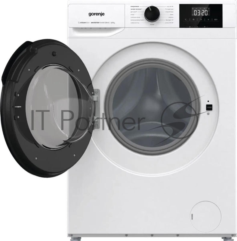 Стиральная машина Gorenje W1NGPI72SBS/C белый, загрузка фронтальная 7 кг, 1200 об/мин., класс: А