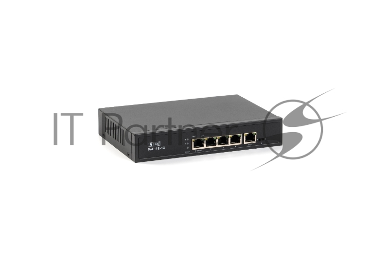 Коммутатор Бастион SKAT PoE-4E-1G, 4×100 Мбит/с PoE++ + 1×1 Гбит/с Uplink, неуправляемый