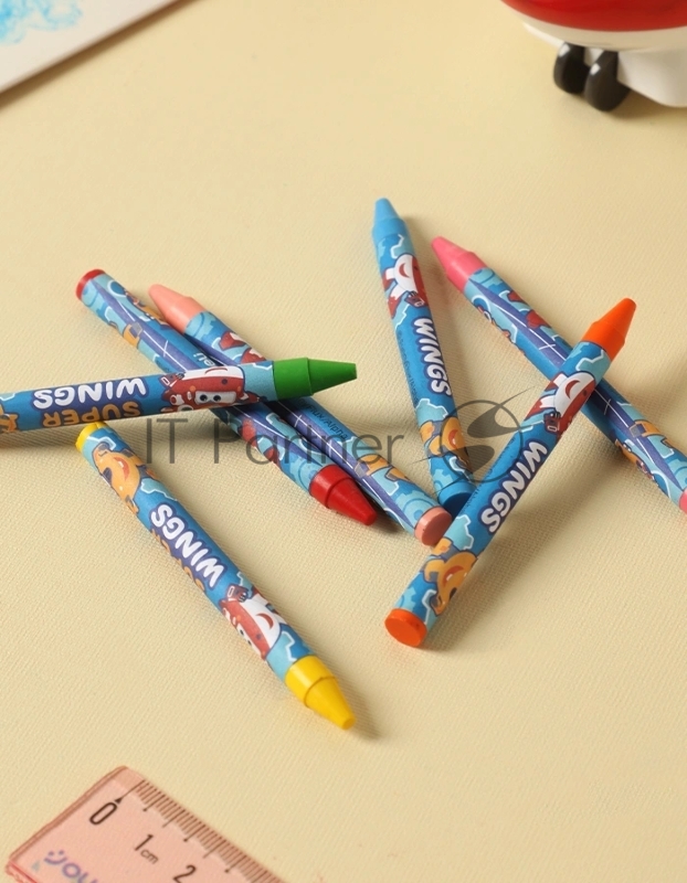Восковые мелки Deli EC21010 Super Wings 18 цветов, картонная коробка с европодвесом