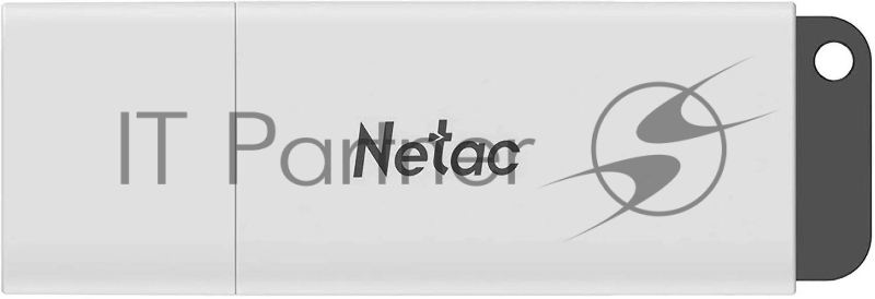 Флешка USB Netac U185 (NT03U185N-004G-20WH), 4Gb, USB 2.0, R/W 25/10, белый/серый
