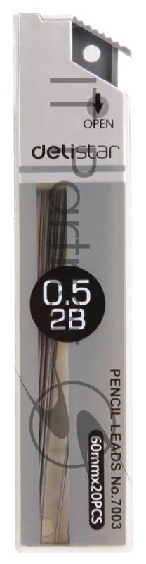 Грифель Deli E7003 0.5мм 2B туба