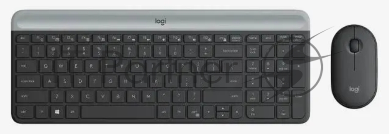 Комплект клавиатура+мышь Logitech MK470 беспроводной, USB, 1000 DPI, чёрный