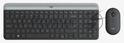 Комплект клавиатура+мышь Logitech MK470 беспроводной, USB, 1000 DPI, чёрный