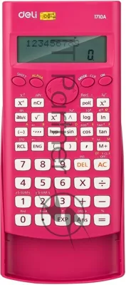 Калькулятор научный Deli E1710A/RED красный 10+2-разр.