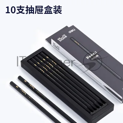 Карандаш чернографитный Deli NS722-HB Nusign HB шестигран. (10шт)