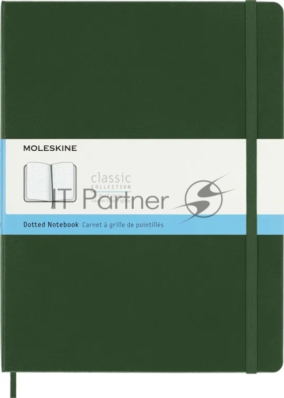 Блокнот Moleskine CLASSIC QP093K15 XLarge 190х250 мм 192 стр. пунктир твердая обложка зеленый