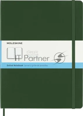 Блокнот Moleskine CLASSIC QP093K15 XLarge 190х250 мм 192 стр. пунктир твердая обложка зеленый