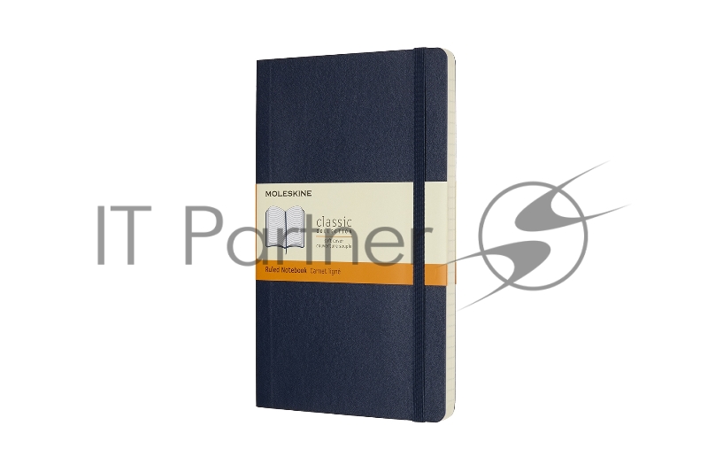 Блокнот Moleskine CLASSIC SOFT QP616B20 Large 130х210 мм, 192 страниц, линейка, мягкая обложка, синий сапфир
