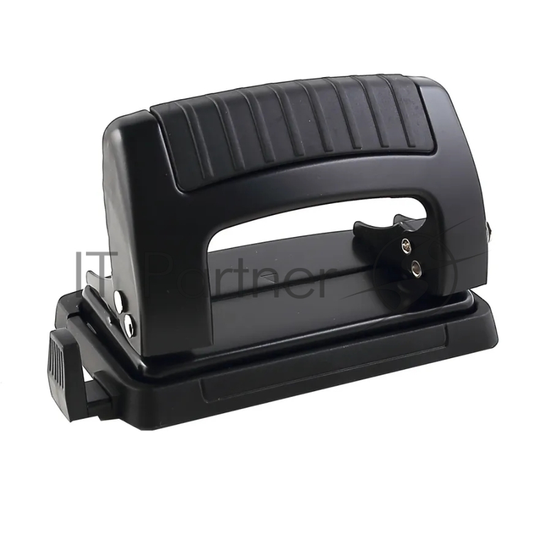 Дырокол Kw-Trio Classic Mini 09065BLACK, до 10 листов, металл черный, отверстий: 2, с линейкой
