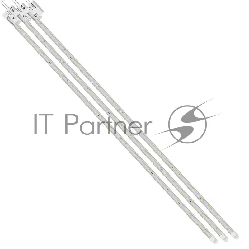 Светильник для растений светодиодный Uniel линейный ULY-P91-20W/SPFR/K IP65 AC220V CLEAR KIT03 1200мм. Спектр для фотосинтеза. В составе набора из 3-х штук.