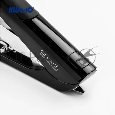 Степлер Kw-Trio 0556A-BLK Half strip Air touch 24/6 24/8 26/6 26/8 (40 листов) черный, 100 скоб, пластик, коробка