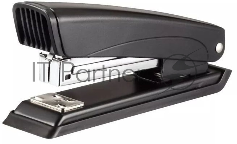 Степлер Kw-Trio 055C4BLACK 24/6 26/6 (20 листов) встроенный антистеплер черный 100 скоб металл/пластик закрытый/открытый/прямой коробка