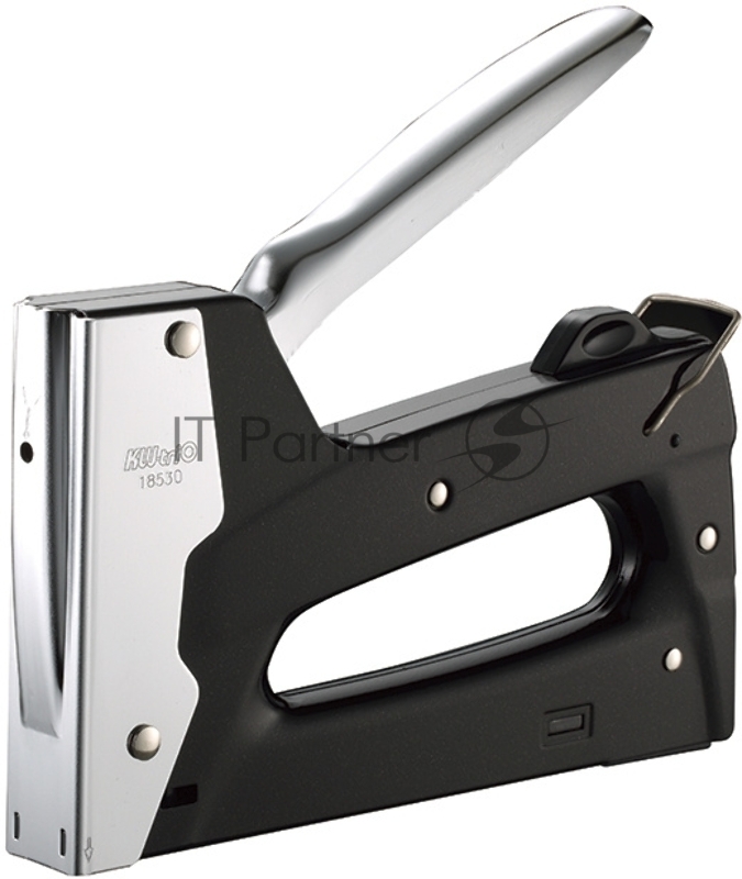 Теккер Kw-Trio 18530BLACK 24/6 24/8 23/6 23/8 23/10 (20 листов) снижение усилия, черный, 1000 скоб, металл, коробка