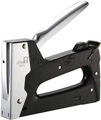 Теккер Kw-Trio 18530BLACK 24/6 24/8 23/6 23/8 23/10 (20 листов) снижение усилия, черный, 1000 скоб, металл, коробка