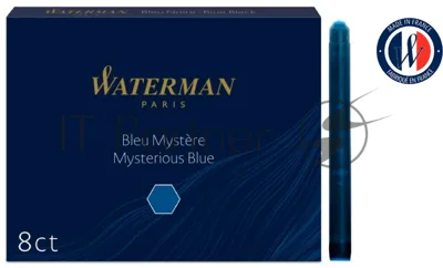Картридж Waterman Standard (CWS0110910) Mysterious Blue чернила, для ручек перьевых (8шт)